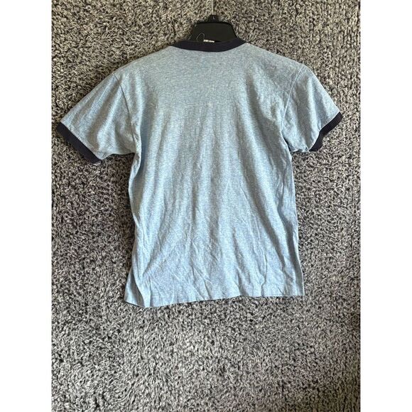 Vintage CBC Seniors 77 Blue Ringer T-Shirt Men's Size 42 Graphic Print - Picture 3 of 6
